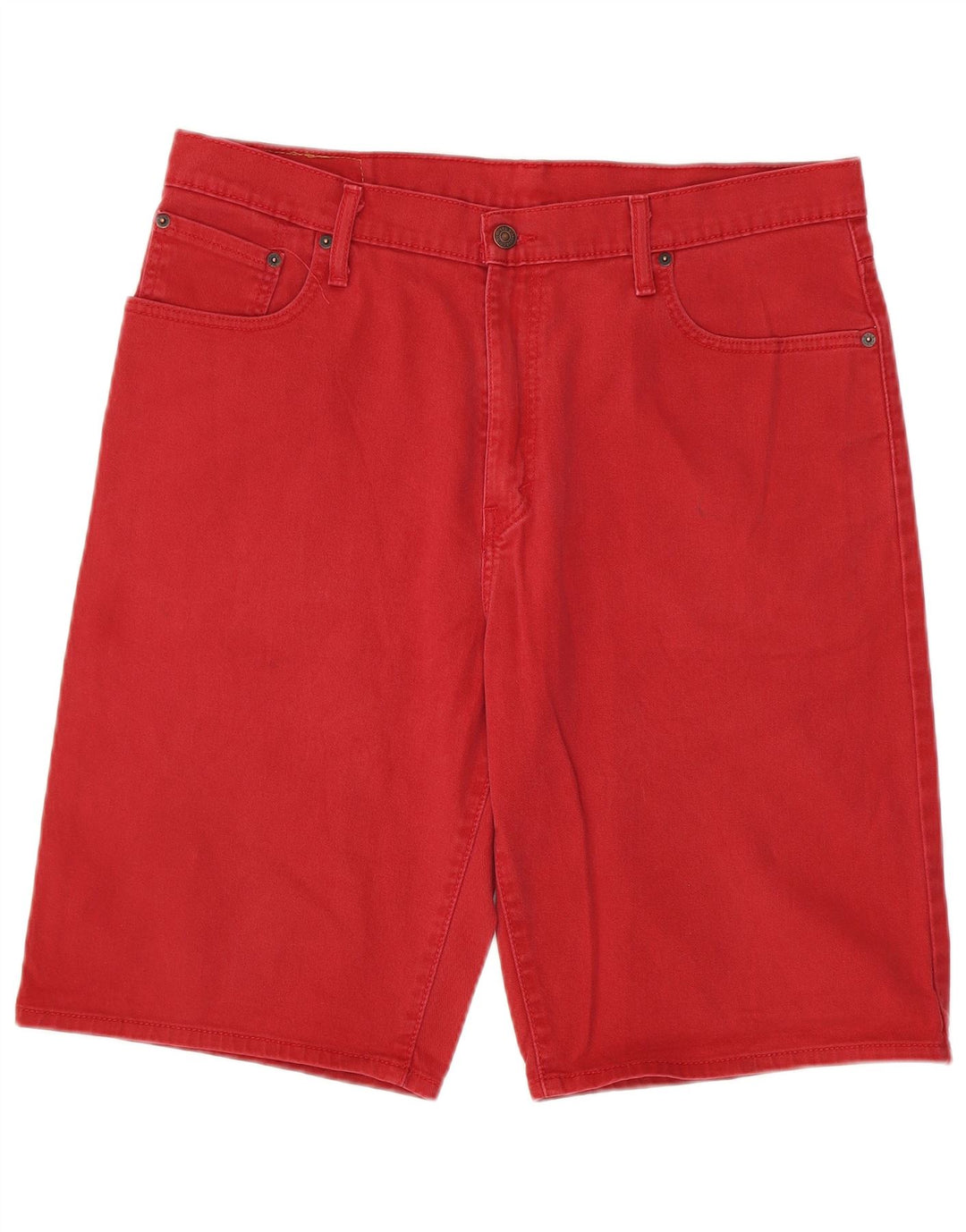 LEVI'S Herren 569 Denim Shorts W36 Große rote Baumwolle