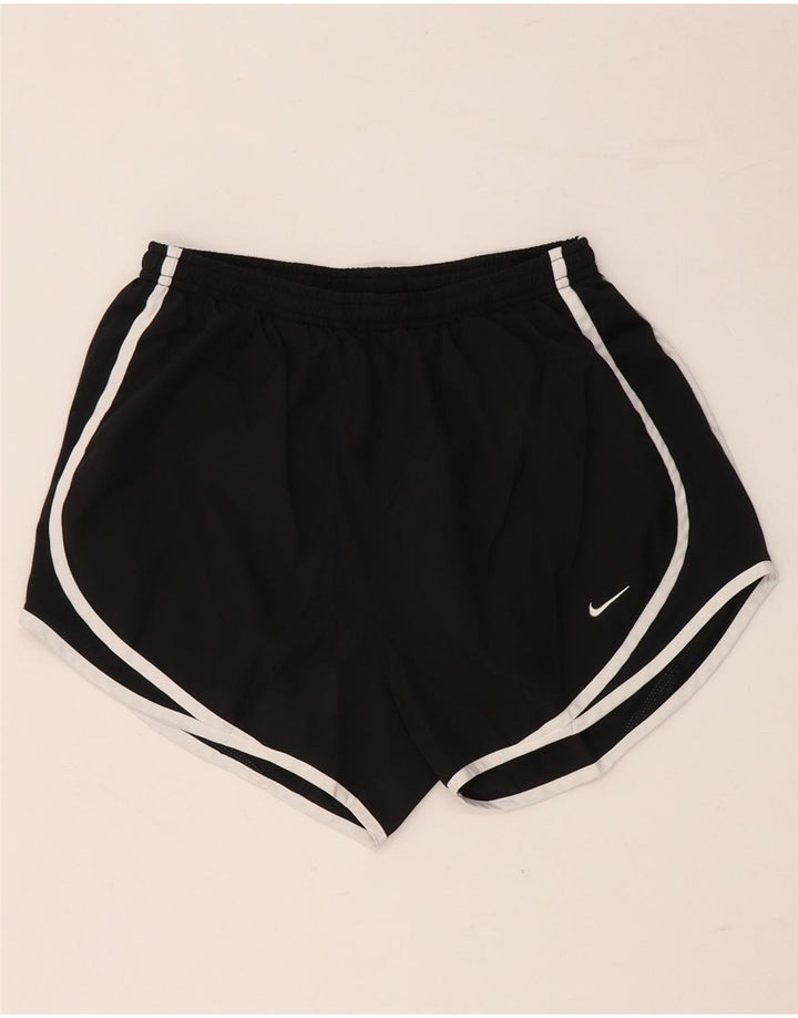 NIKE Damen Dri Fit Sport Shorts UK 8 Small Schwarz Polyester