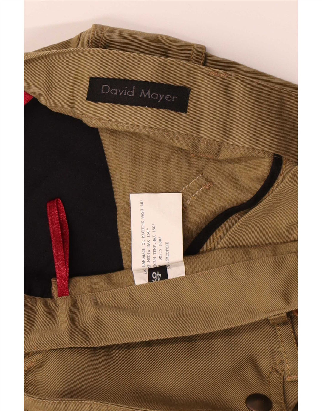 David Mayer Damen Bootcut-Cargohose IT 46 Large W31 L29 Khaki