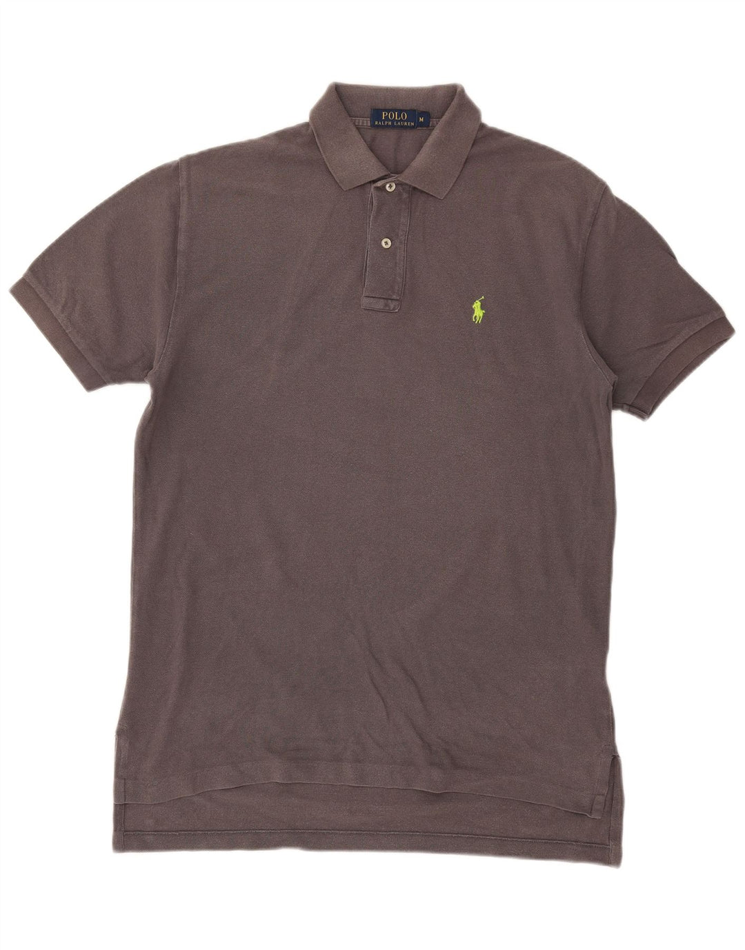 Polo Ralph Lauren Herren-Poloshirt aus mittelgrauer Baumwolle