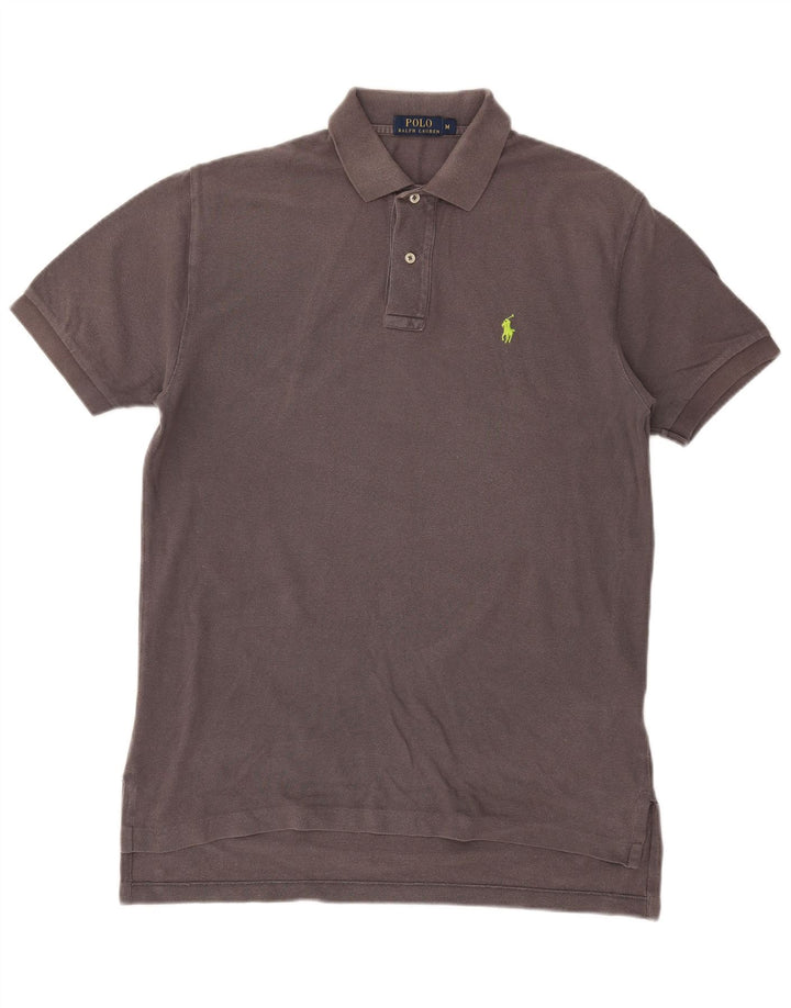 Polo Ralph Lauren Herren-Poloshirt aus mittelgrauer Baumwolle