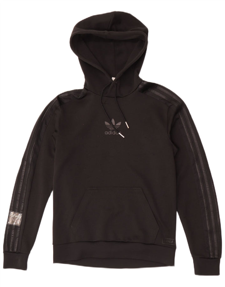 Adidas Herren Graphic Hoodie Pullover XS Schwarz Polyester