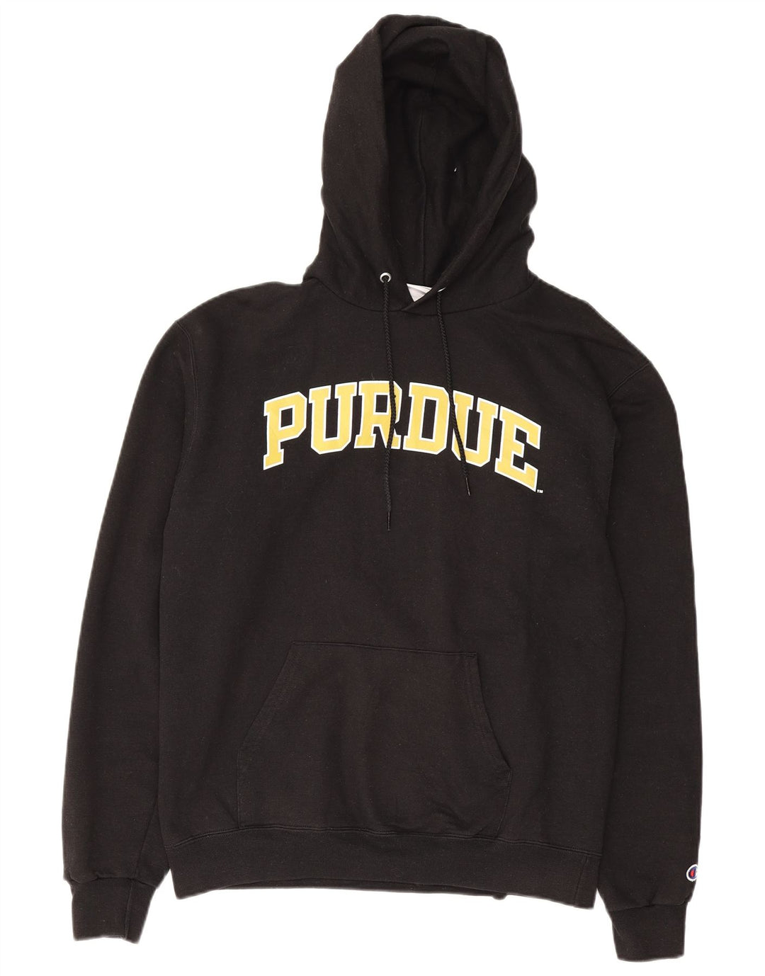 Champion Herren Purdue Graphic Hoodie Pullover Mittelschwarze Baumwolle