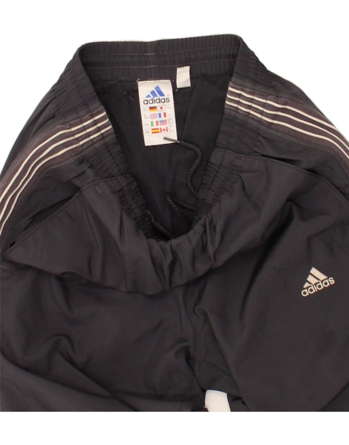 ADIDAS Boys Tracksuit Trousers 9-10 Years Grey Polyester Vintage Adidas and Second-Hand Adidas from Messina Hembry 