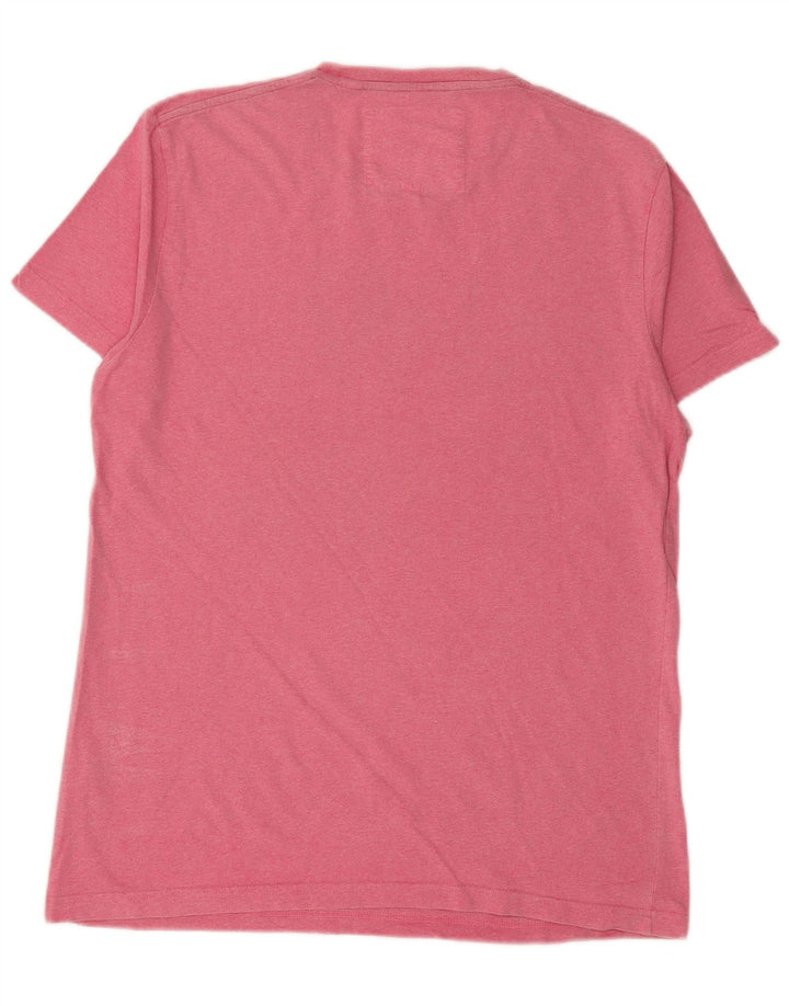 JACK WILLS Herren-T-Shirt mit Grafik, Größe S, rosa, Baumwolle