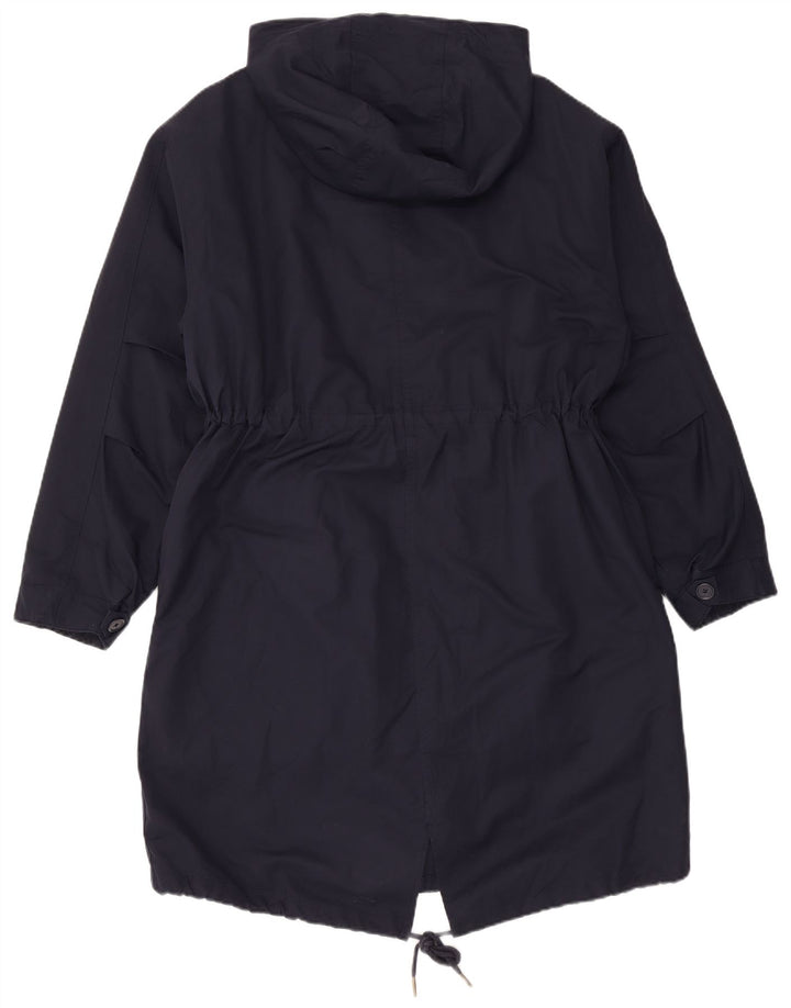 Marks & Spencer Damen-Parka mit Kapuze, UK 12, Mittelmarineblau, Polyester