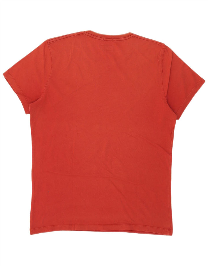 PEPE Jeans Herren Slim Fit Grafik-T-Shirt-Oberteil Mittelrot