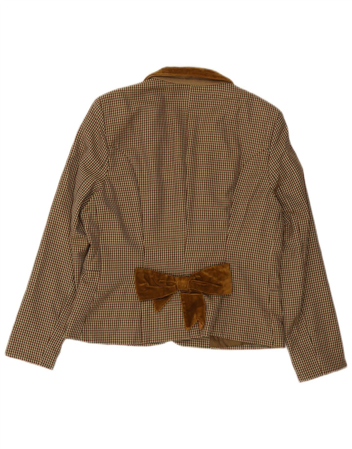Moschino Womens Cheap and Chic Blazer Jacke UK 12 Medium Beige Classic