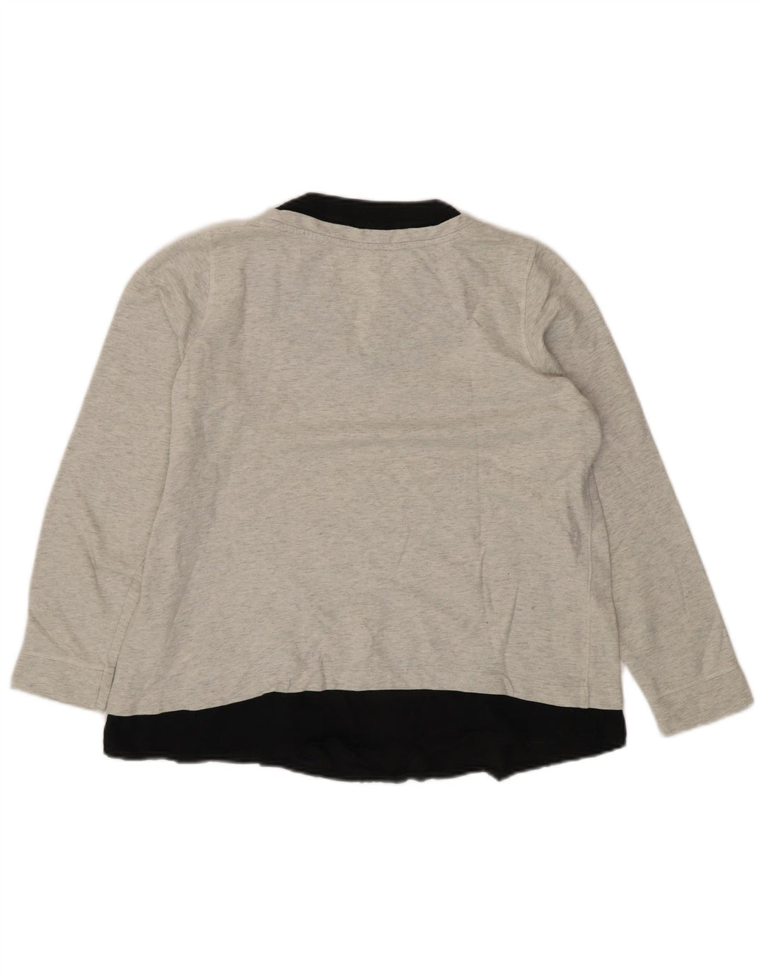 Marks & Spencer Damen-Sweatshirt-Pullover UK 16 Large Grauer Farbblock