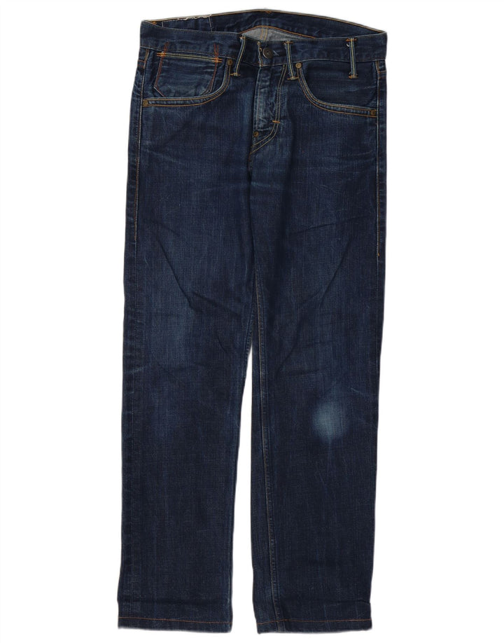 LEVI'S Herren Straight Jeans W29 L29 Blaue Baumwolle