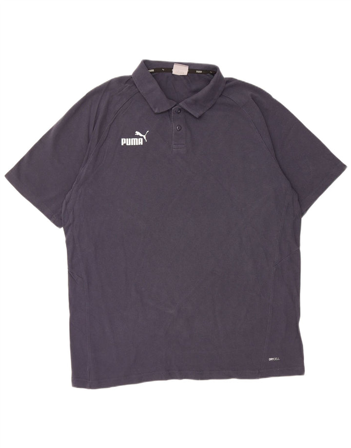PUMA Herren Grafik-Poloshirt XL Marineblau