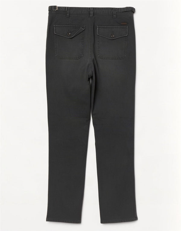 Zara Mens Straight Chino Trousers EU 40 Medium W31 L32 Green Cotton