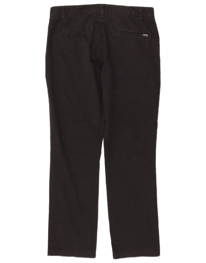 Volcom Herren gerade Chinohose W32 L30 schwarze Baumwolle