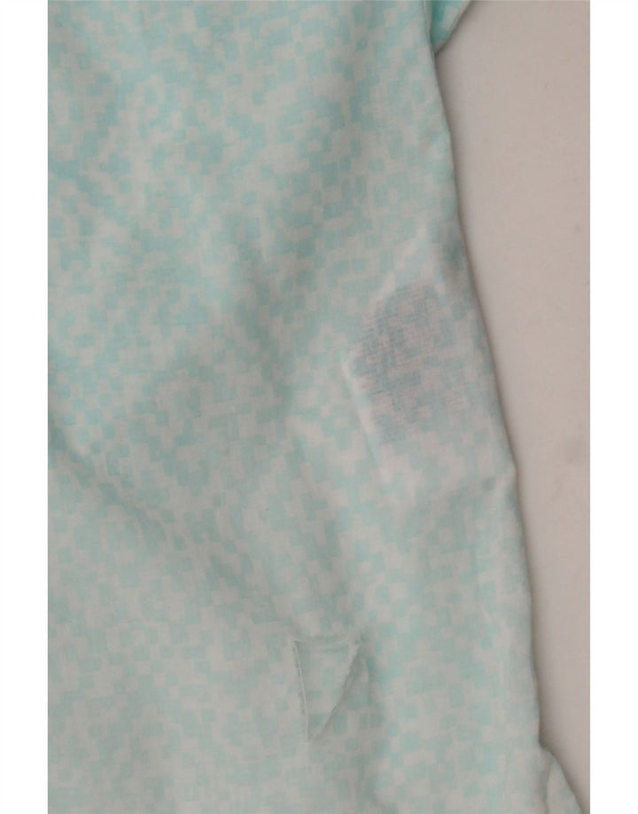 TOMMY HILFIGER Womens Pullover Shirt Blouse US 10 Large Blue Geometric Vintage Tommy Hilfiger and Second-Hand Tommy Hilfiger from Messina Hembry 