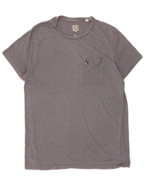 Jack Wills Mens Slim Fit T-Shirt Top Medium Grey