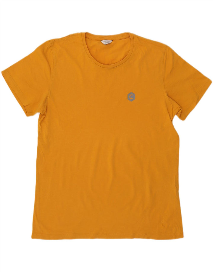 JACK & JONES Mens T-Shirt Top Medium Yellow Cotton Vintage Jack & Jones and Second-Hand Jack & Jones from Messina Hembry 