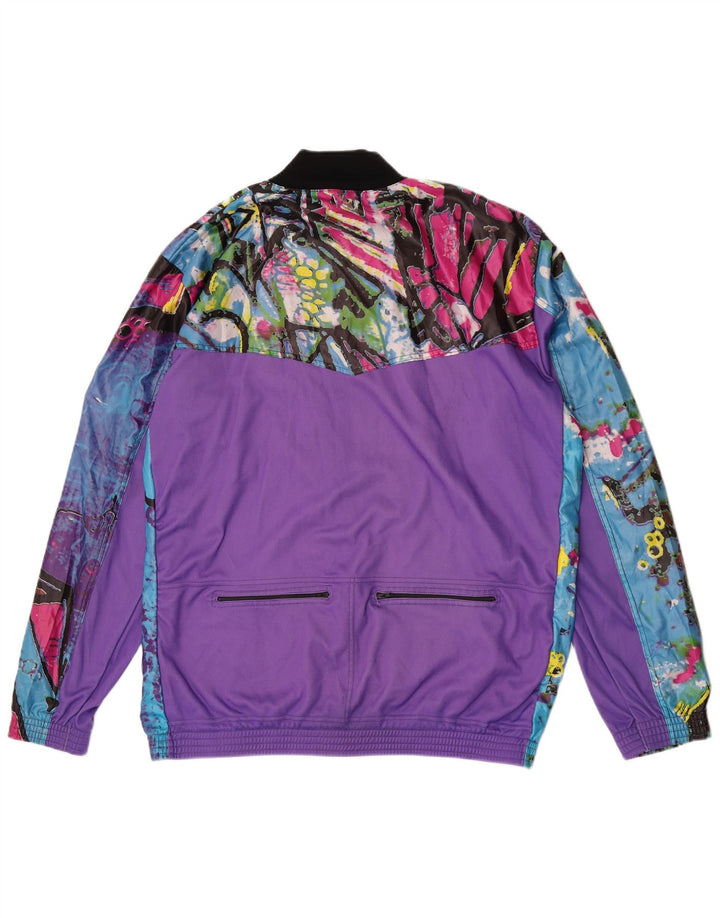 Nalini Herren-Trainingsanzug-Oberteil mit abstraktem Muster, XL, mehrfarbig