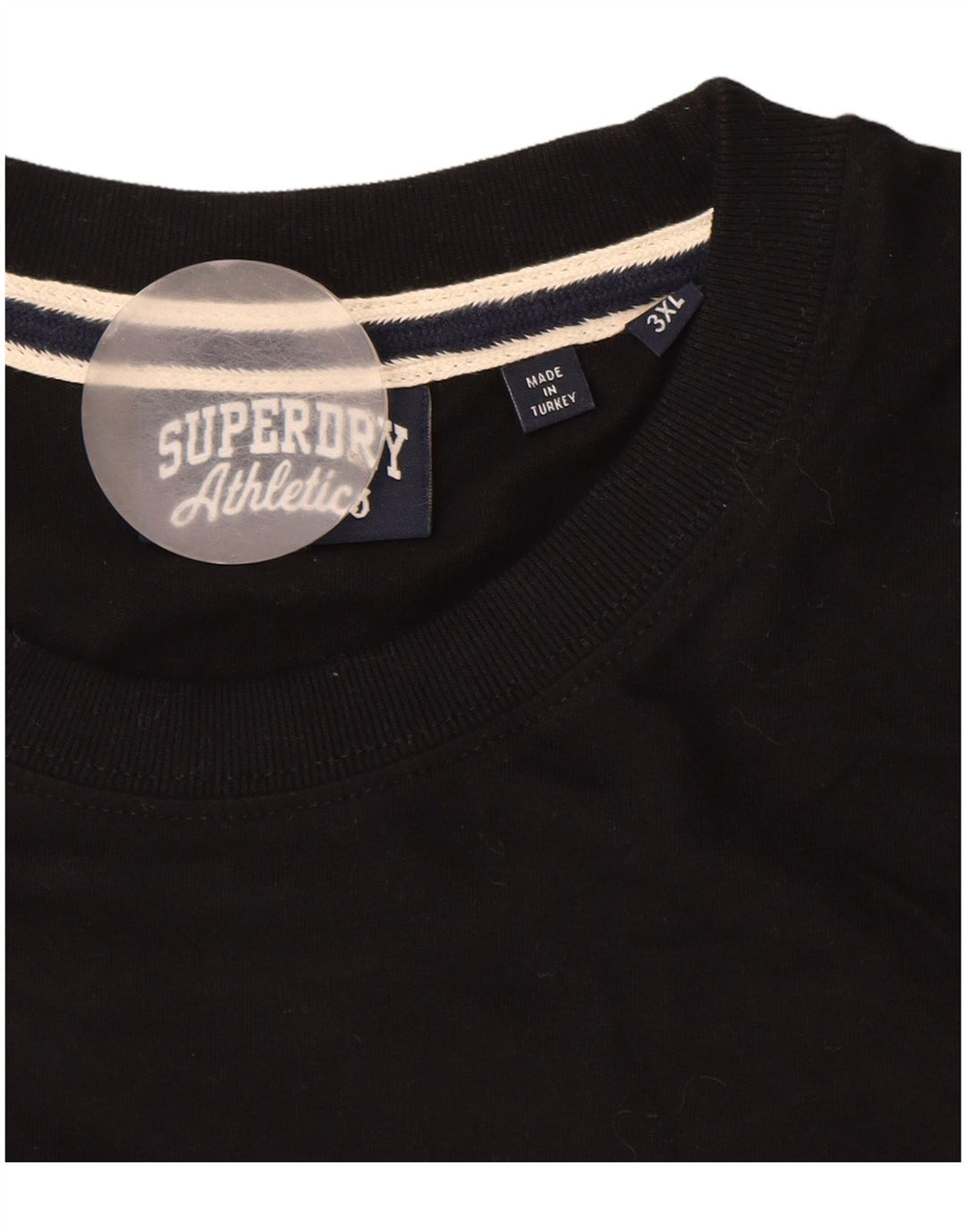 SUPERDRY Herren T-Shirt Top 3XL Schwarz Baumwolle