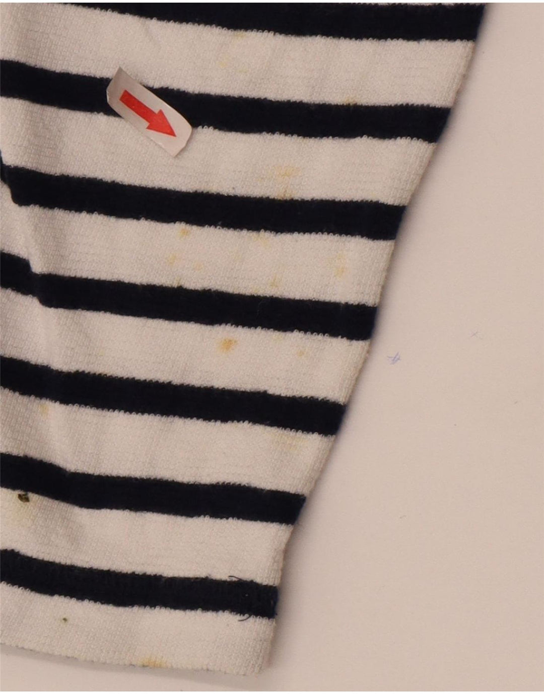 Marks & Spencer Damen-Pullover mit Rundhalsausschnitt, Gr. 14, Größe L, weiß gestreift