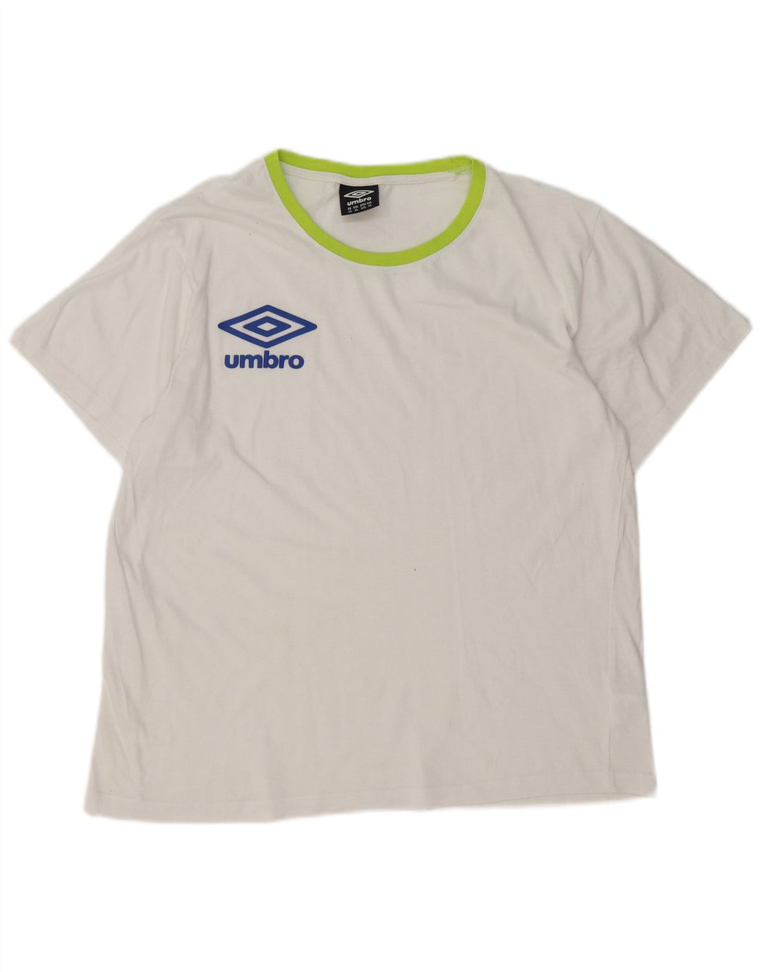 Umbro Womens Graphic T-Shirt Top UK 18 XL Weiße Baumwolle
