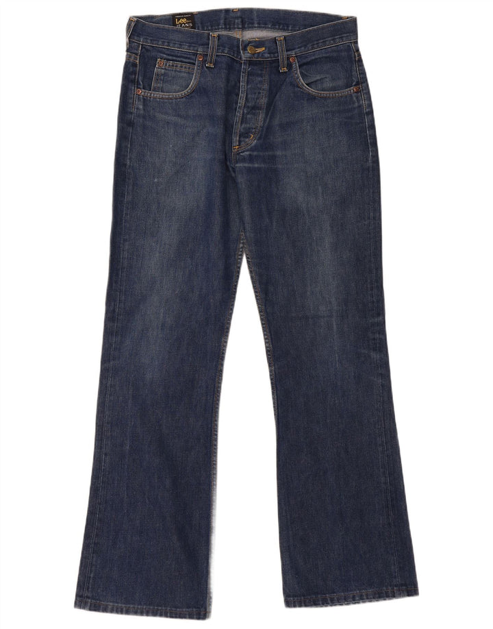 Lee Herren Denver Bootcut Jeans W34 L32 Blaue Baumwolle