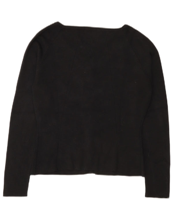 Seventy Damen Crop Cardigan Pullover IT 42 Mittelschwarze Seide