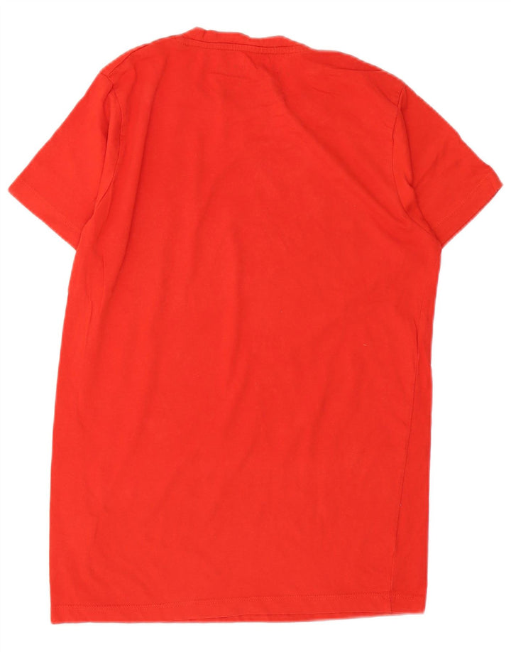 Jack & Jones Herren Grafik-T-Shirt-Oberteil aus mittelroter Baumwolle