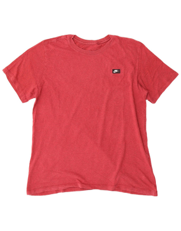 Nike Herren T-Shirt Top Große rote Baumwolle