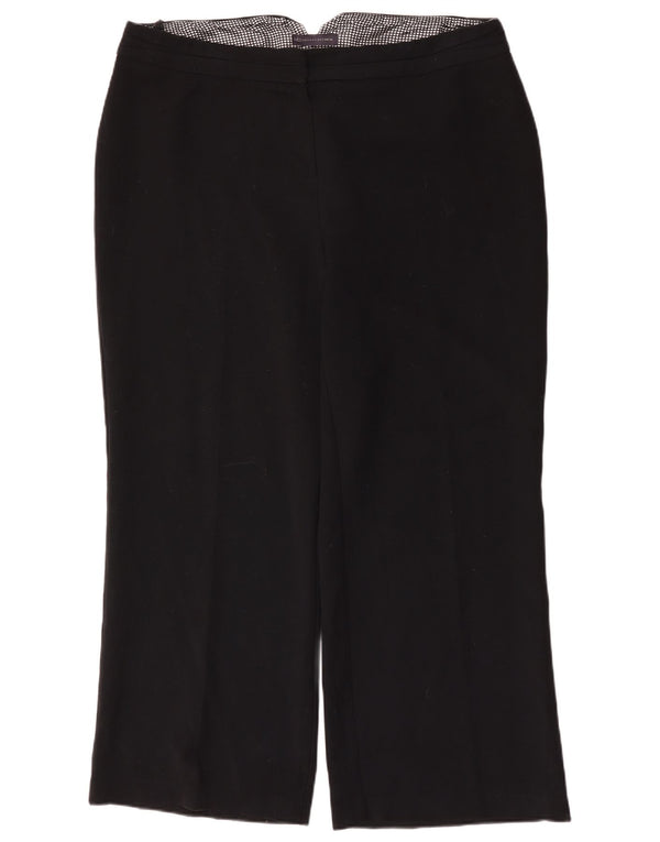 Marks & Spencer Damen-Freizeithose mit weitem Bein, UK 20, 2XL, W42, L30, Schwarz