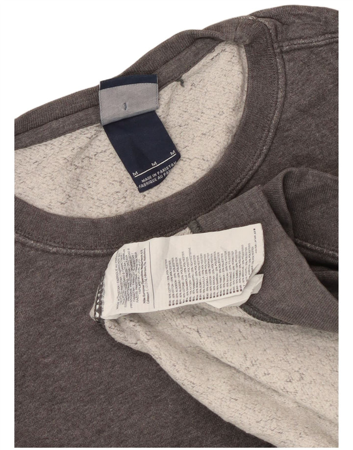 Nike Herren-Sweatshirt-Pullover aus mittelgrauer Baumwolle