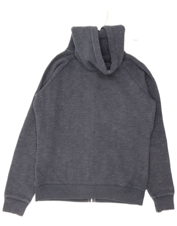 Jack Wills Damen-Kapuzenpullover mit Reißverschluss, UK 12, mittelmarineblaue Baumwolle