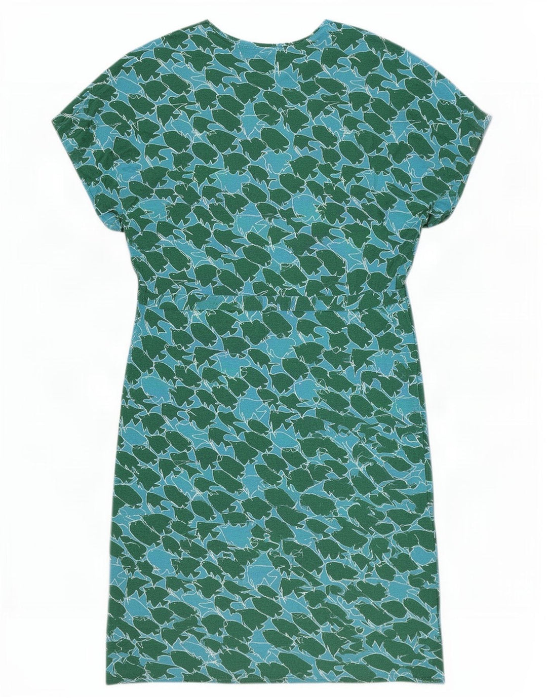 Sundek Damen-Etuikleid mit abstraktem Muster, Größe S, Blau, Viskose