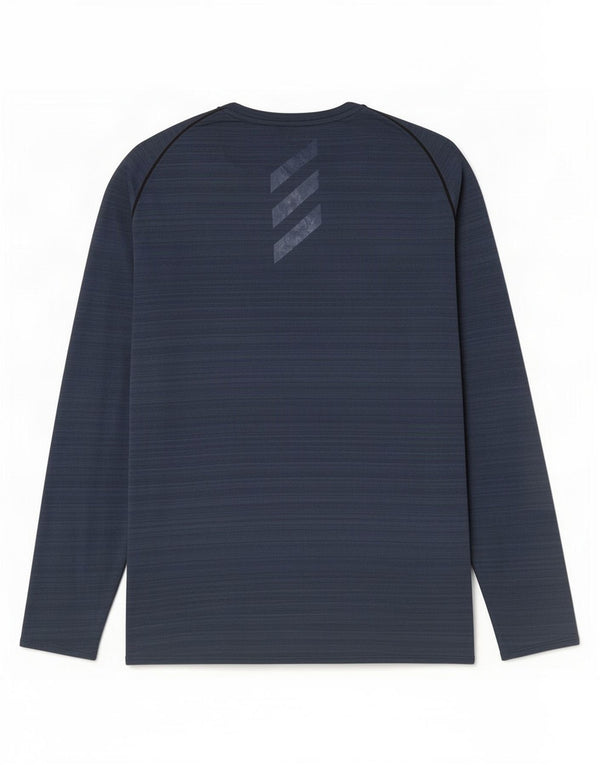 Adidas Herren Aeroready Top Langarm Large Marineblau Nadelstreifen