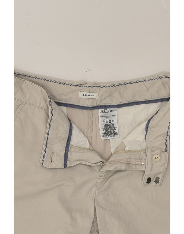 DOCKERS Womens Chino Shorts US 12 Large W34  Grey Cotton | Vintage Dockers | Thrift | Second-Hand Dockers | Used Clothing | Messina Hembry 