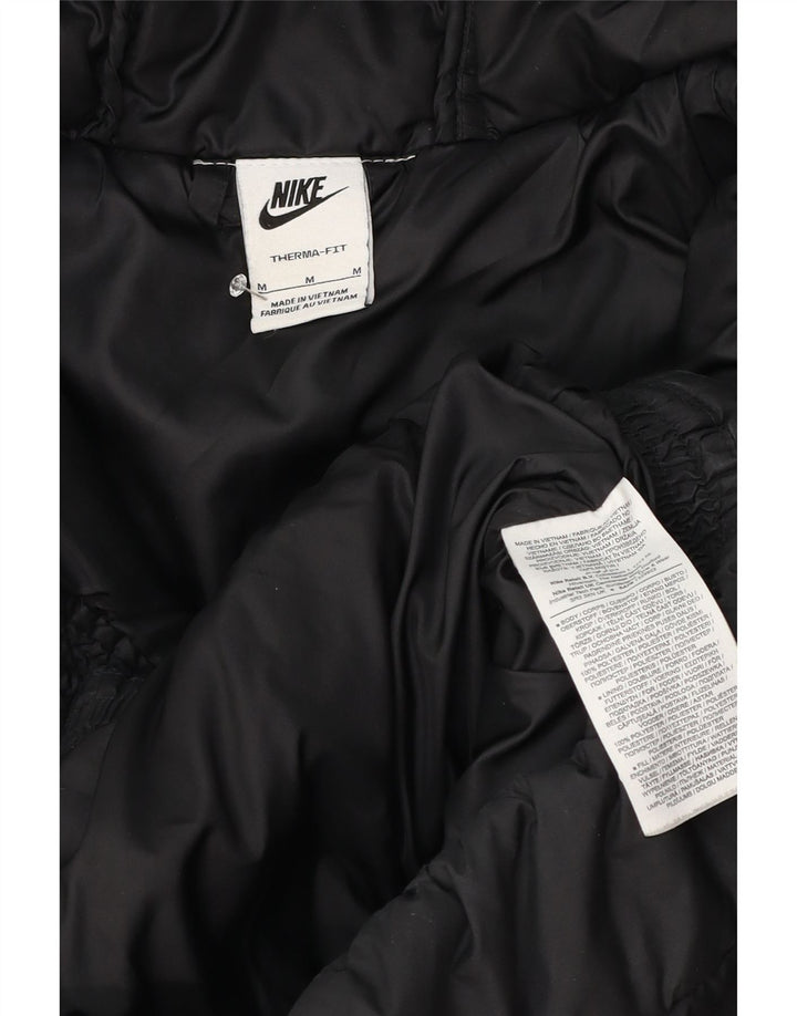 Nike Herren Therma-Fit Hooded Wattierte Jacke UK 38 Medium Schwarz Polyester