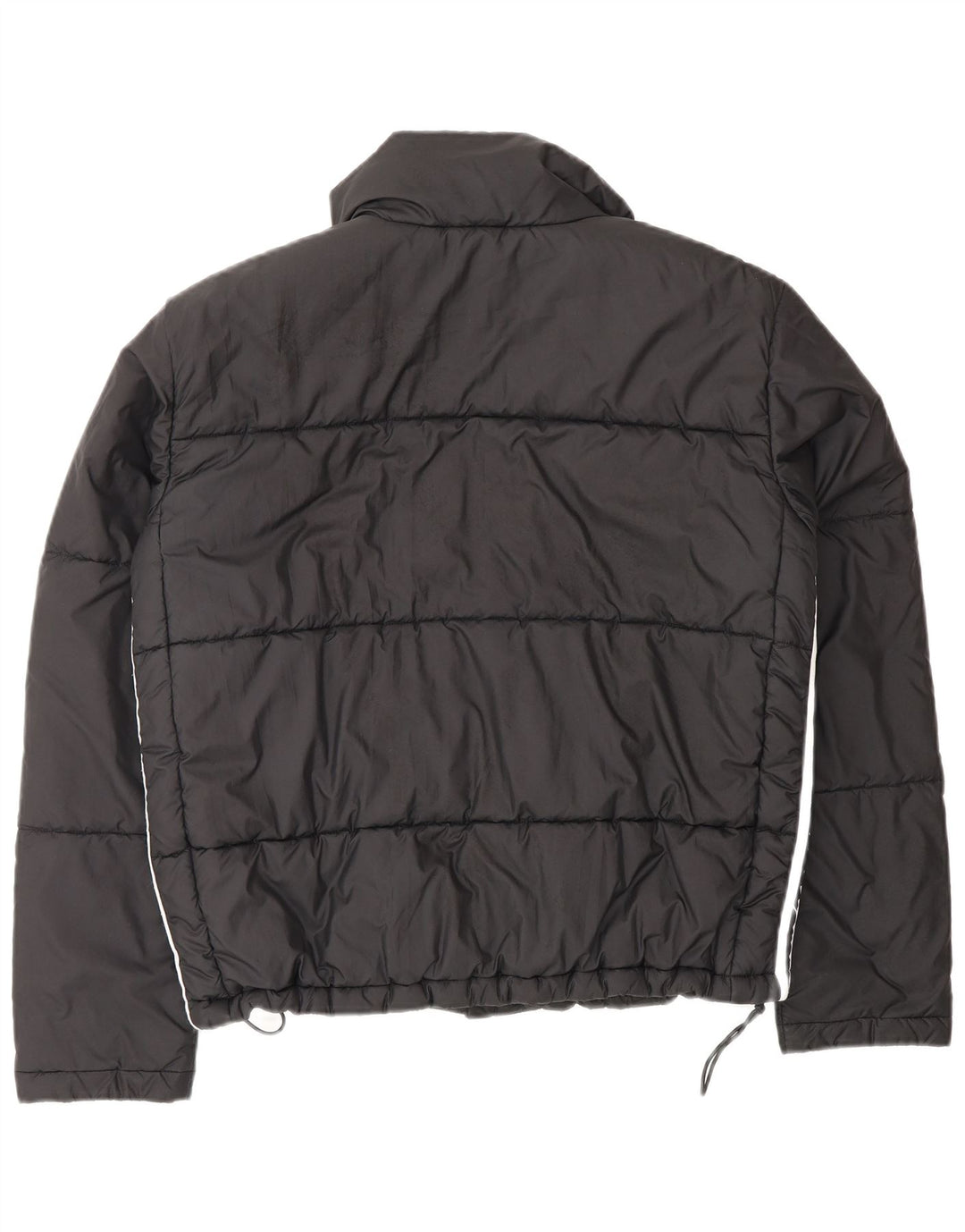 Adidas Damen Übergroße gepolsterte Jacke UK 10 Small Schwarz Polyester