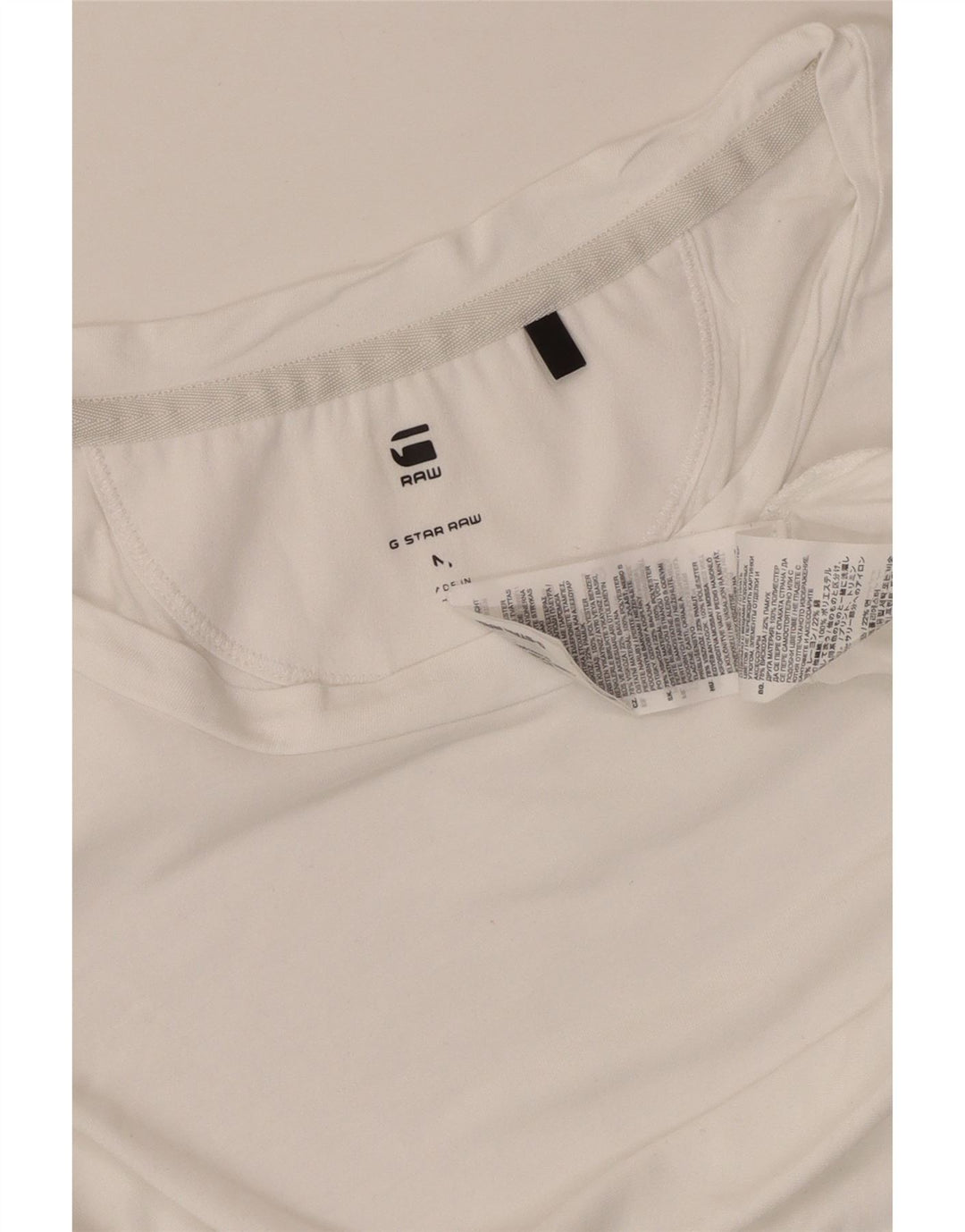 G-STAR Damen T-Shirt Top UK 14 Mittelweiße Viskose