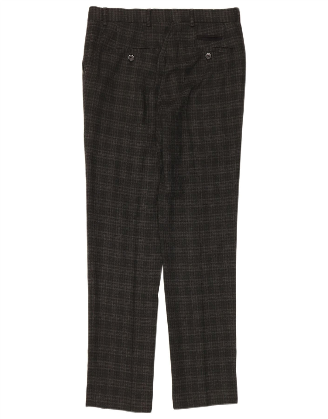 Penguin Slim-Anzughose für Herren, W30, L32, grau kariertes Polyester