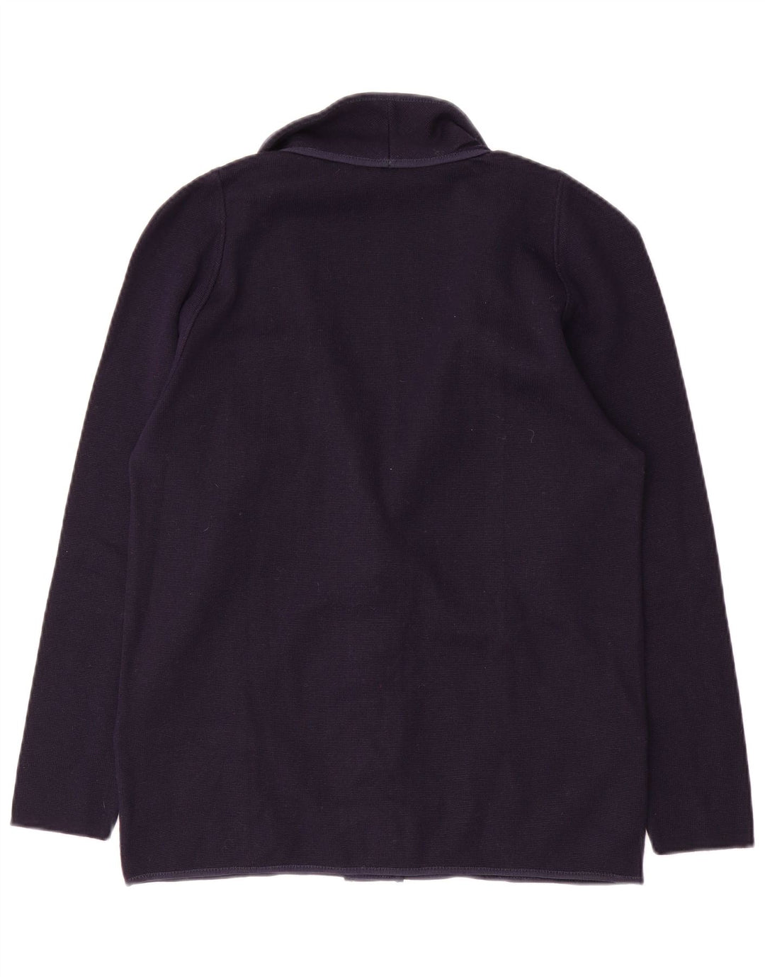 Vintage Damen Cardigan Pullover IT 46 Groß Marineblau Polyacryl