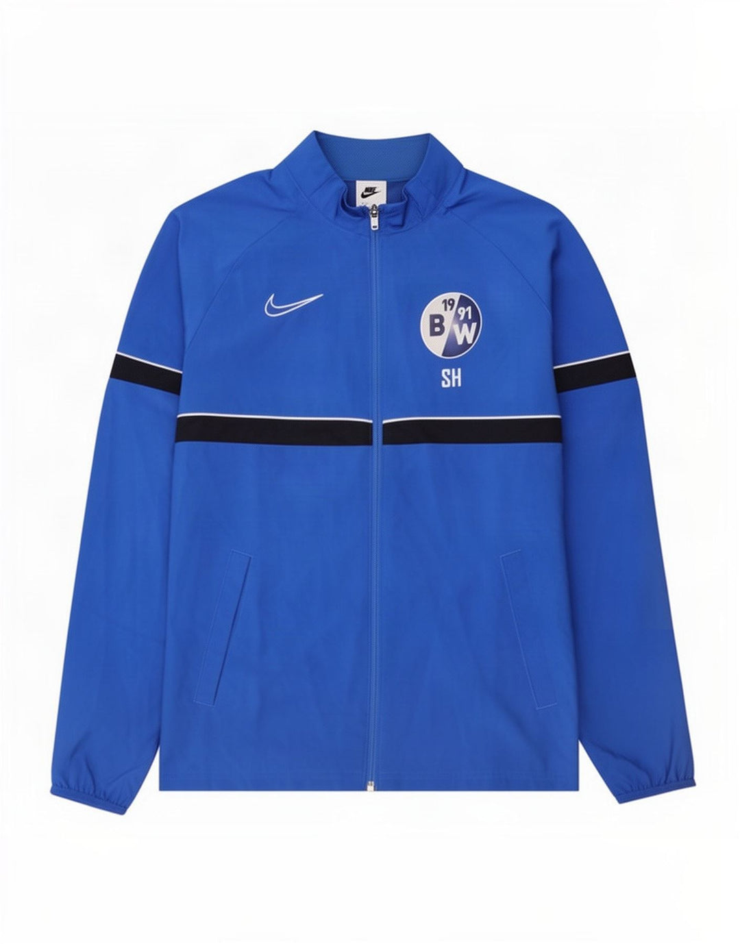 Nike Herren Dri Fit Graphic Trainingsanzug-Oberteiljacke Mittelblauer Farbblock
