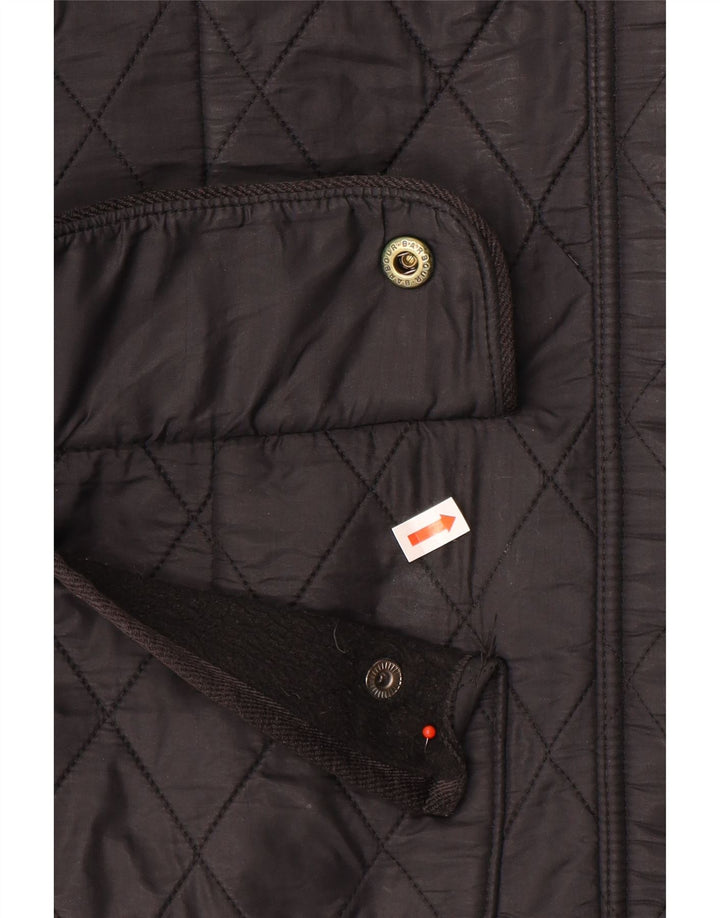Barbour Damen Quilted Utility Jacke UK 12 Medium Schwarz