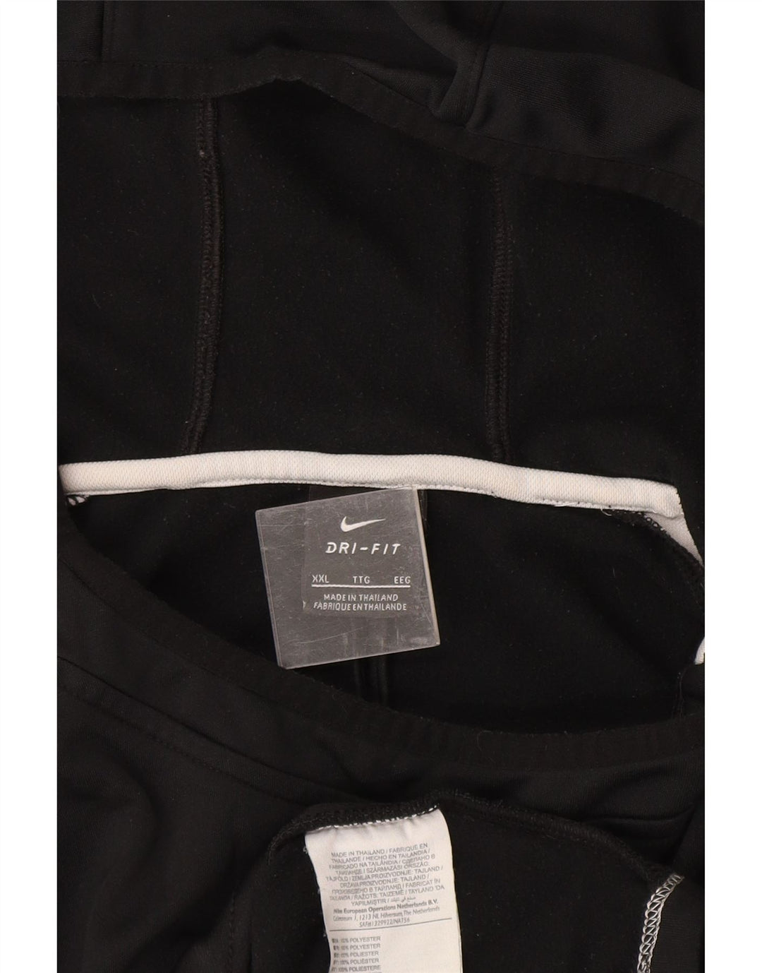 Nike Herren Dri Fit Hoodie Pullover 2XL Schwarz Colourblock Polyester