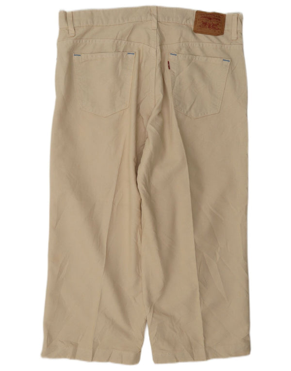 Levi's Damen 577 Capri-Hose mit hoher Taille, US 12, Größe L, W34, L22, Beige