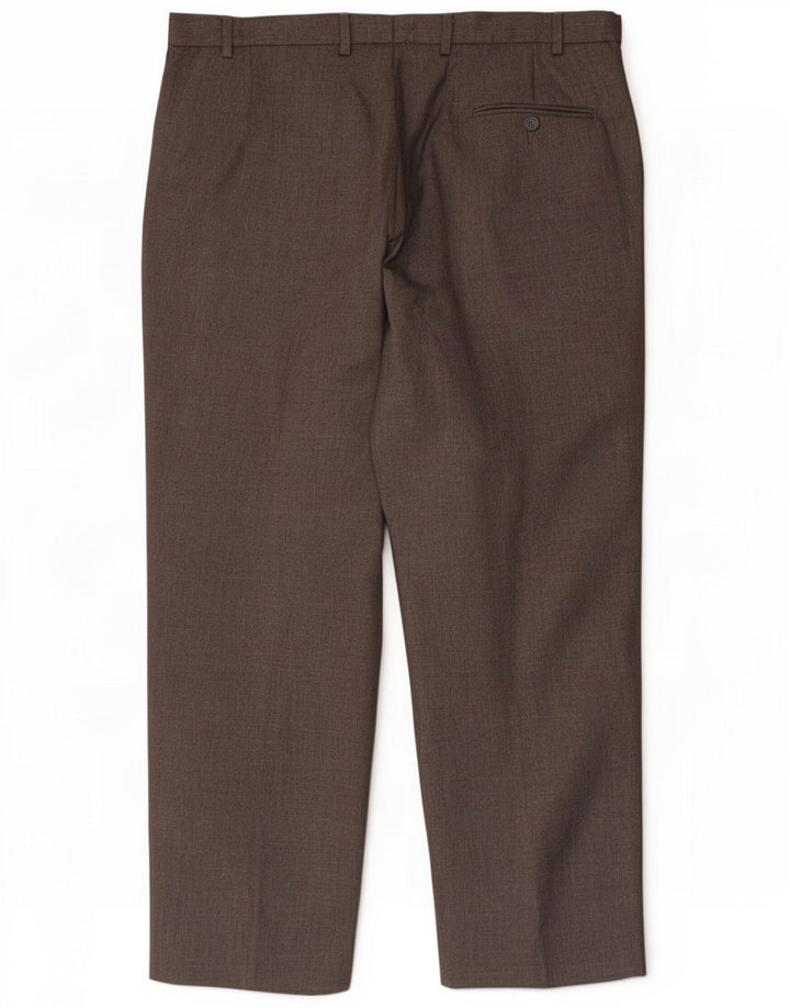 Marks & Spencer Herren-Anzughose, gerade, W38, L29, graues Polyester