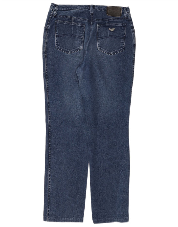 ARMANI Damen Tapered Jeans W33 L30 Blau