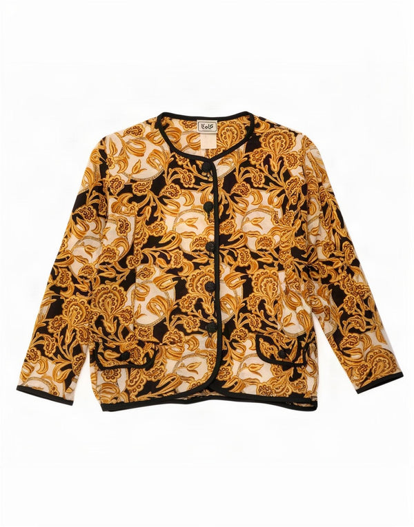 Liola Damen Hemdbluse IT 54 3XL Mehrfarbige Paisley-Seide