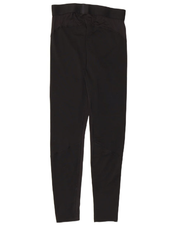 Adidas Damen Primegreen Leggings UK 14 Large Schwarz Polyester
