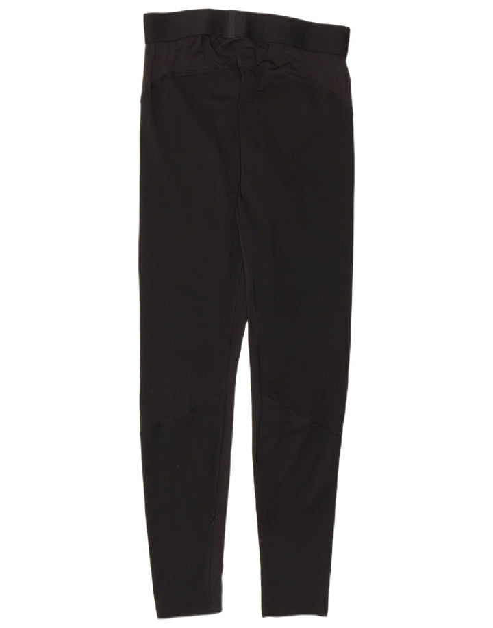 Adidas Damen Primegreen Leggings UK 14 Large Schwarz Polyester