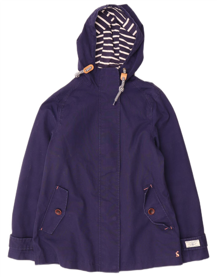 Joules Damen-Regenjacke mit Kapuze, UK 10, Größe S, Marineblau, Baumwolle