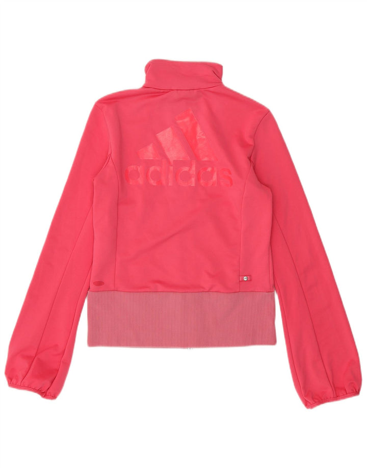 ADIDAS Damen Clima 365 Graphic Trainingsanzug Top Jacke UK 10 Small Pink